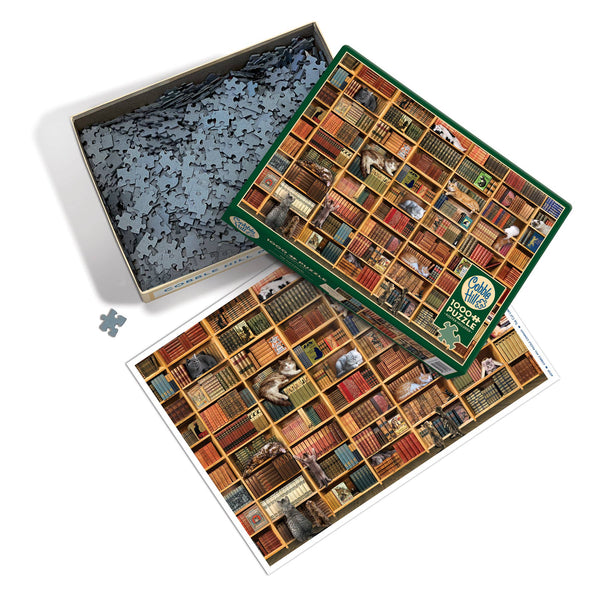 The Cat Library - 1000pc Puzzle