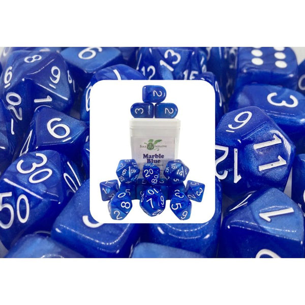 Dice - Marbled, Set of 15
