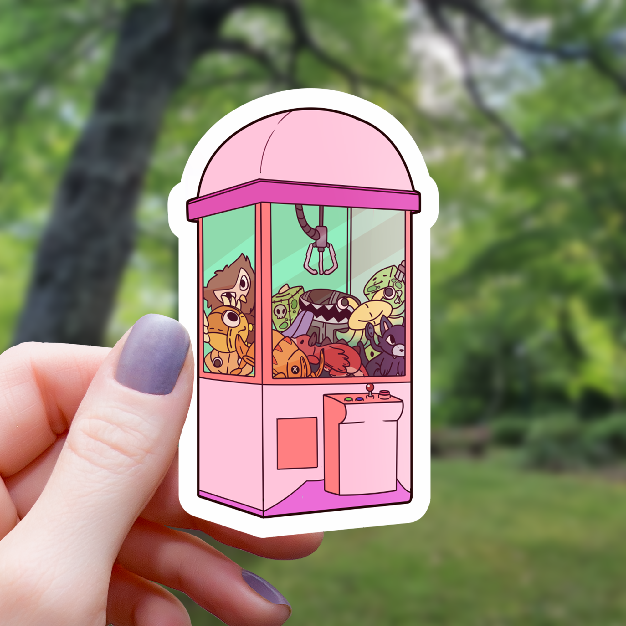 RPG Monster Crane Machine Sticker - 3"