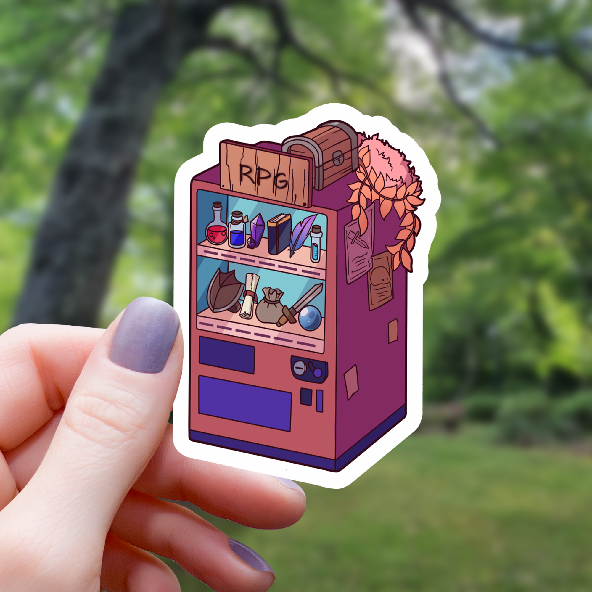 Adventure Vending Machine RPG Sticker - 3"