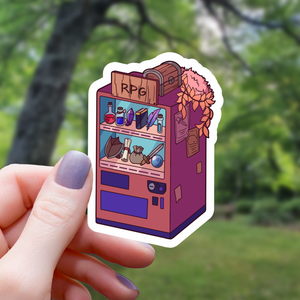 Adventure Vending Machine RPG Sticker - 3"