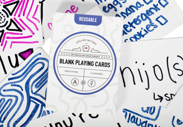 Reusable Blank Playing Cards