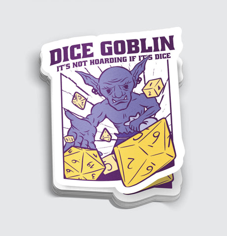 Dice Goblin RPG Sticker - 3"