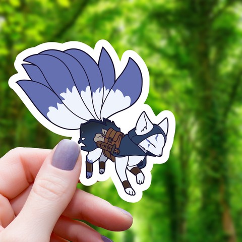 Rogue Kitsune RPG Inspired Sticker - 3"