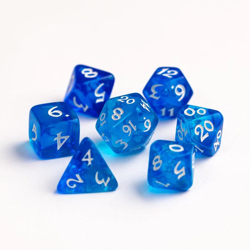 Ding and Dent - Dice - Dice Hard, Acrylic Set of 7 - Elessia Cosmos Astra