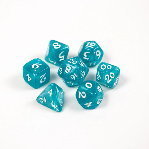 Dice - Elessia Essentials - Teal, Set of 7