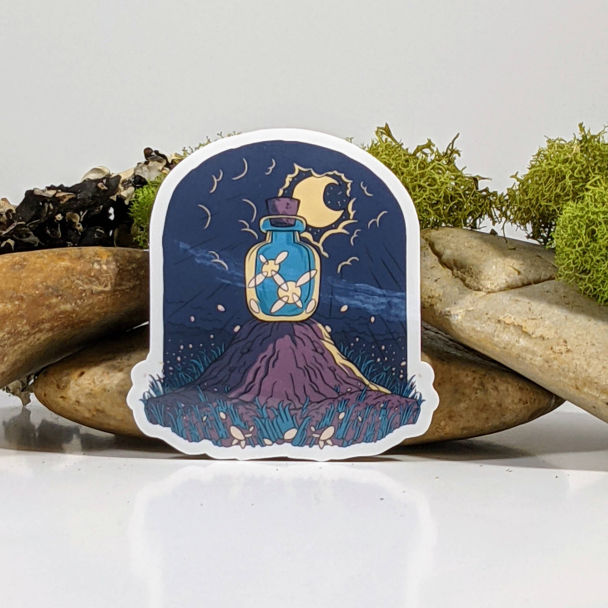 Fairies Trapped In A Bottle Sticker - 2.5"
