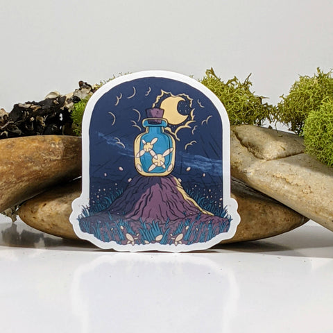 Fairies Trapped In A Bottle Sticker - 2.5"