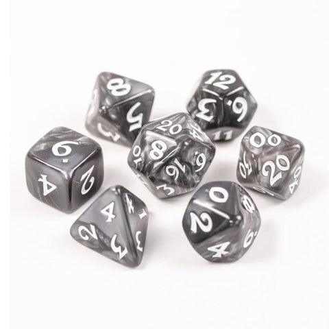 Dice - Elessia Essentials - Gray, Set of 7