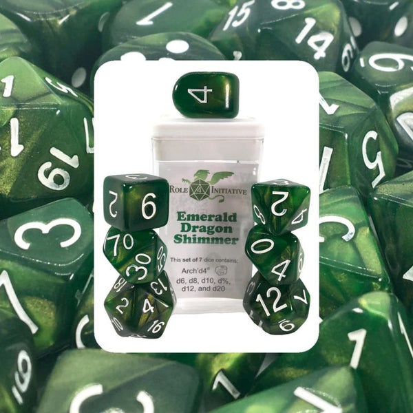 Dice - Shimmer, Set of 7