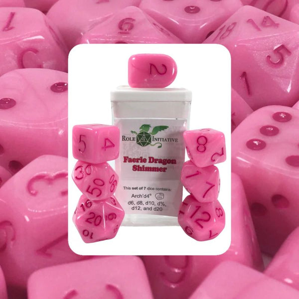 Dice - Shimmer, Set of 7