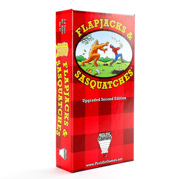 Flapjacks & Sasquatches box front - upgraded second edition