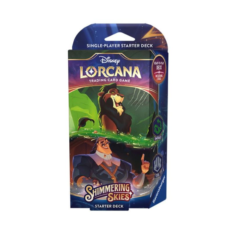 Lorcana: Starter Deck - Shimmering Skies - Emerald and Steel