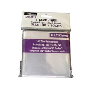Medium Square Card Sleeves (80x80mm) - 110 Pack