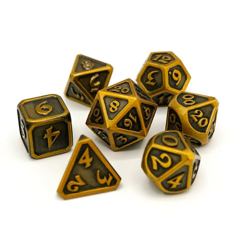 Dice - Mythica Dark Gold