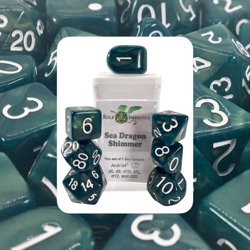 Dice - Shimmer, Set of 7