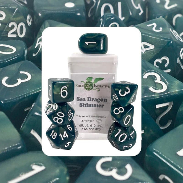 Dice - Shimmer, Set of 7