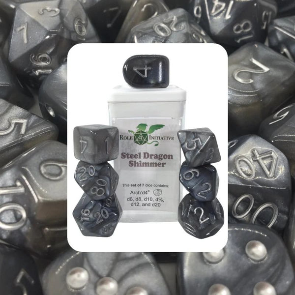 Dice - Shimmer, Set of 7