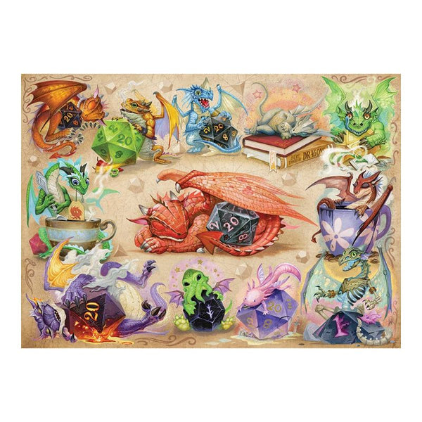 D20 Dragons by Jacob Walker - 500pc Puzzle