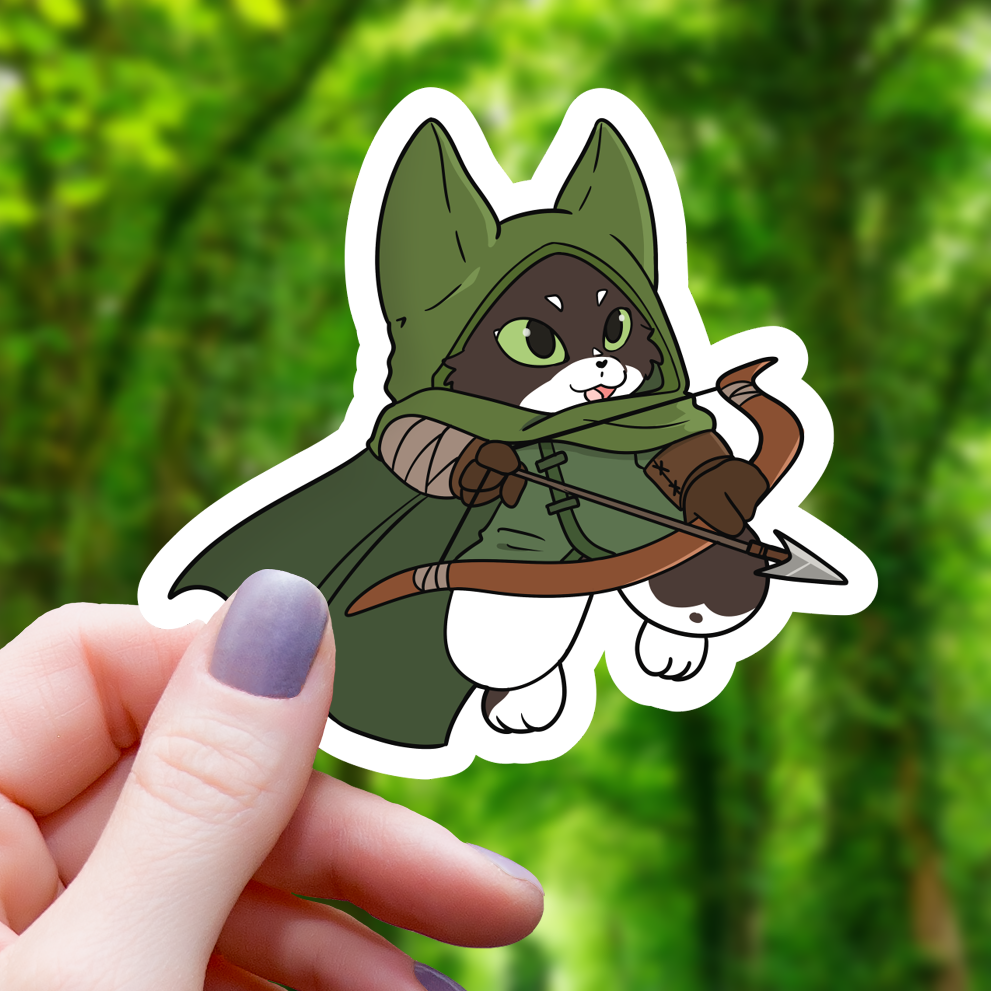 Cat Ranger RPG Class Sticker - 3"