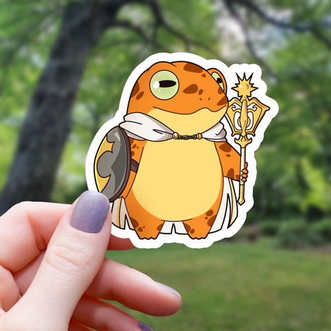 Frog Cleric Sticker - 3"
