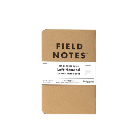 Left-Handed Memo Book 3-Pack
