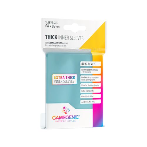 Thick Inner Card Sleeves (50 Ct) Opal Grove Games Thick Inner Card Sleeves (50 Ct) Opal Grove Games