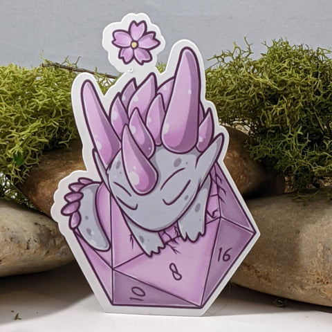 Cherry Blossom Dragon Sticker