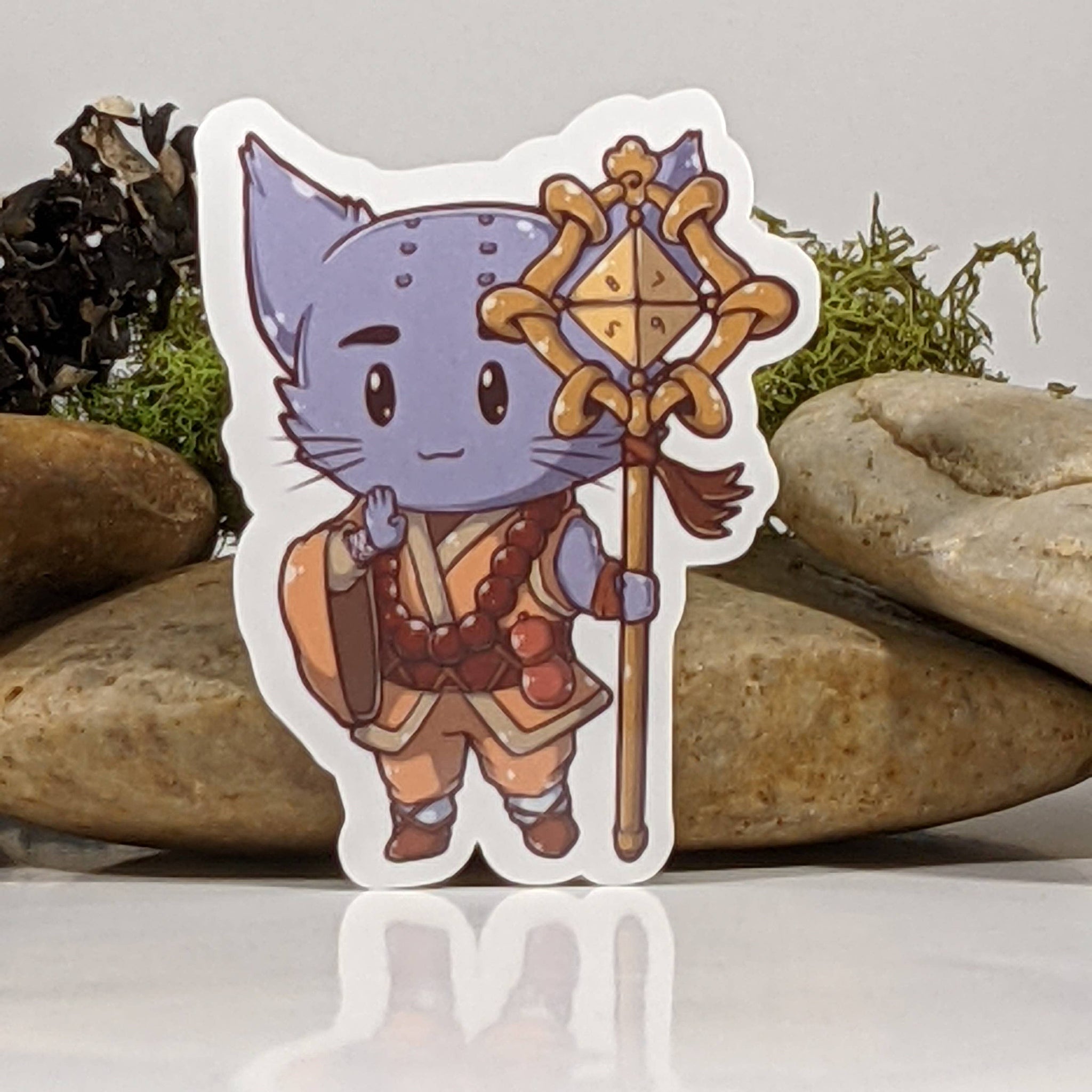 Monk Cat Sticker