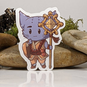 Monk Cat Sticker