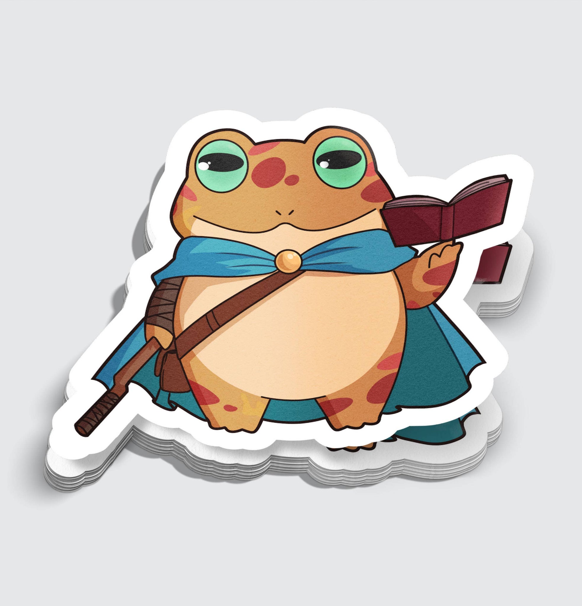 Frog Wizard Sticker