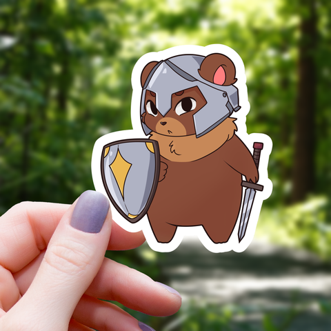 Paladin Bear Sticker