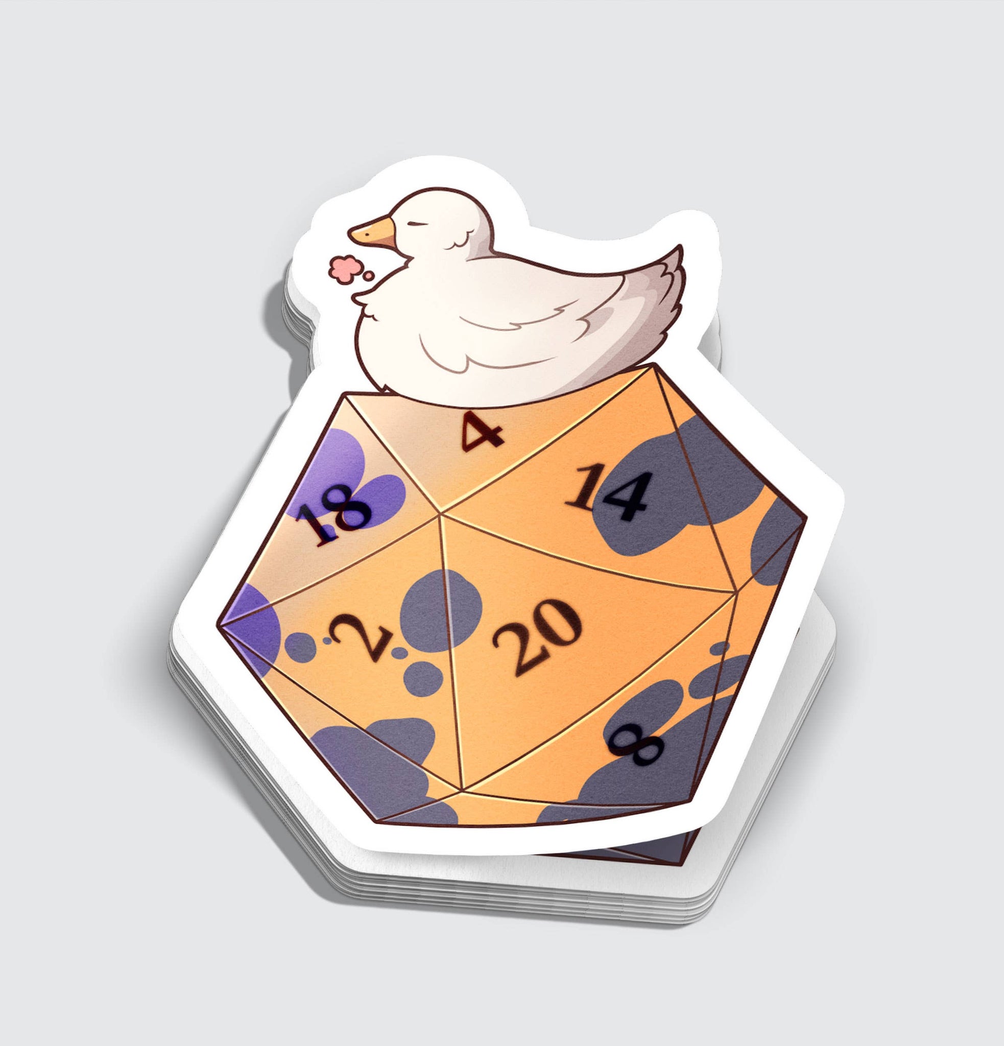 Duck D20 Sticker