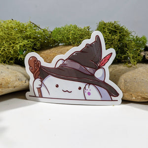 Bongo Cat Wizard Sticker