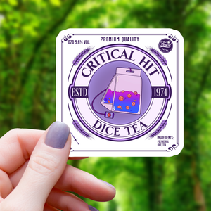 Critical Hit Dice Label Sticker