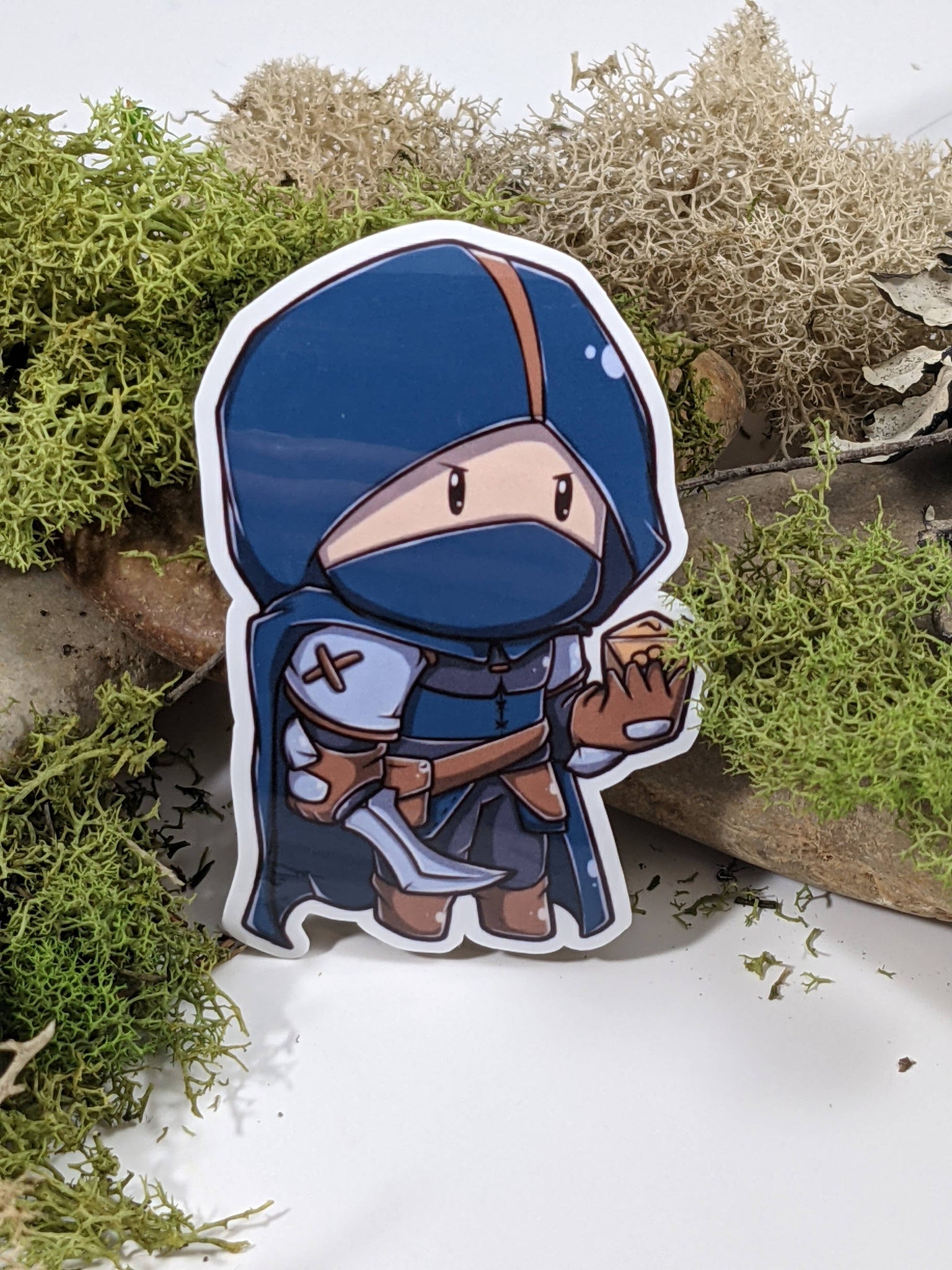 Chibi Rogue Hit Dice Sticker