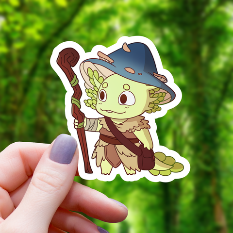 Axolotl Druid Sticker