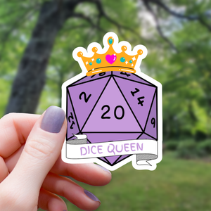 Dice Queen D20 Sticker