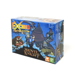 box front: Exceed Fighting System, Shovel Knight, 2 players, 15 minutes