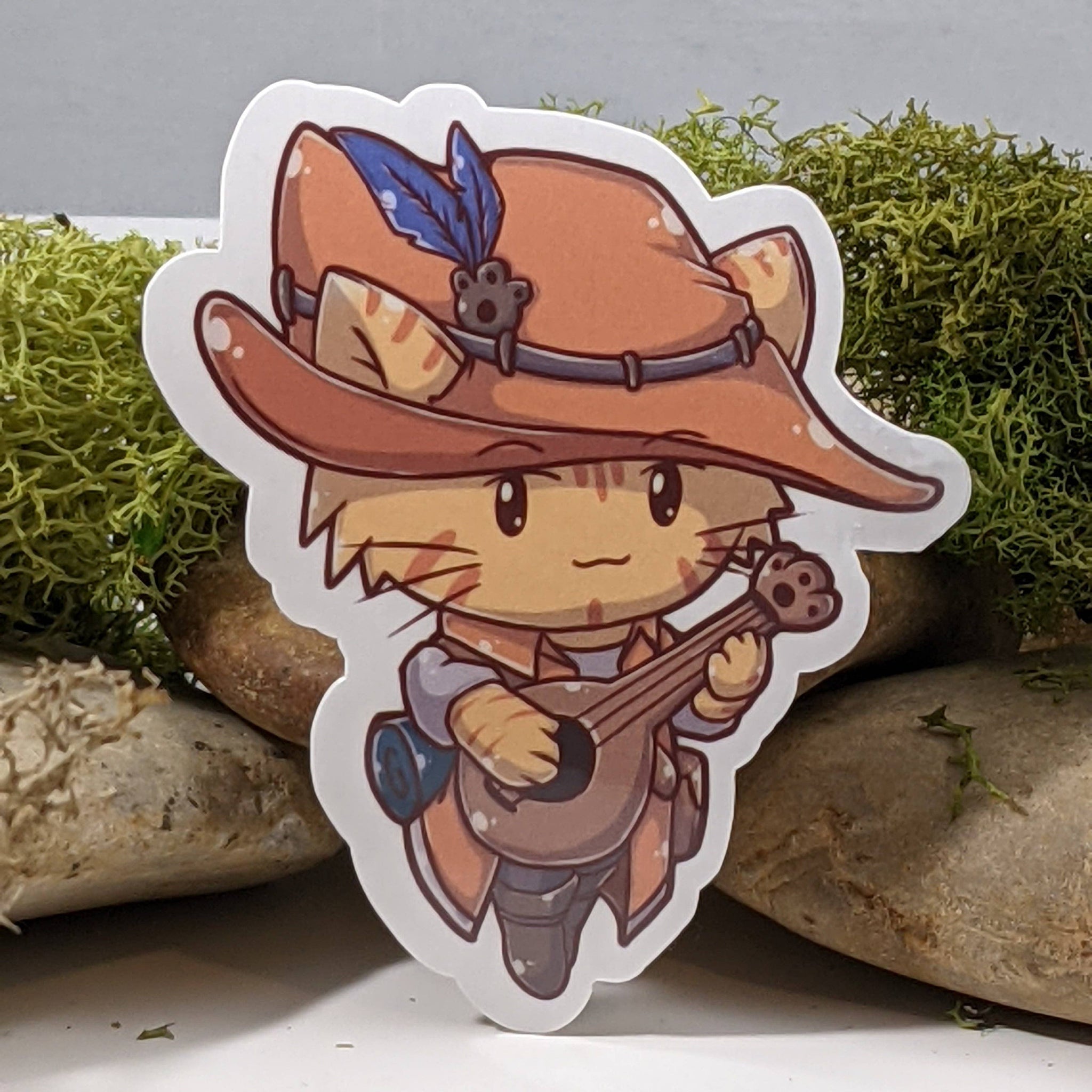 Bard Cat Sticker