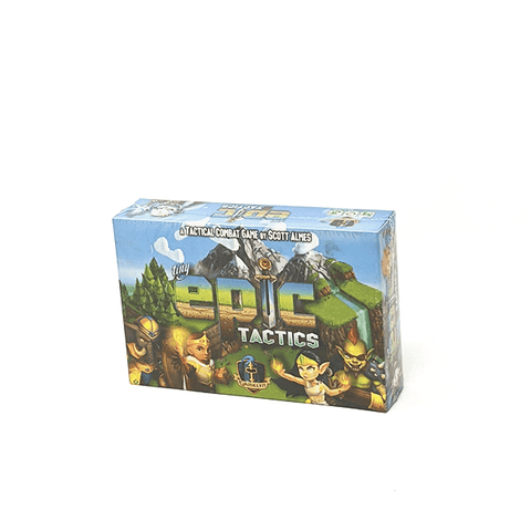 Box front: Tiny Epic Tactics, a tactical combat game by Scott Almes